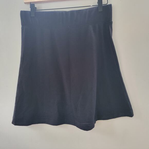 Free People Women Skirt Sz Small Petite Knit Dark Gray Mini A Line - Picture 4 of 5